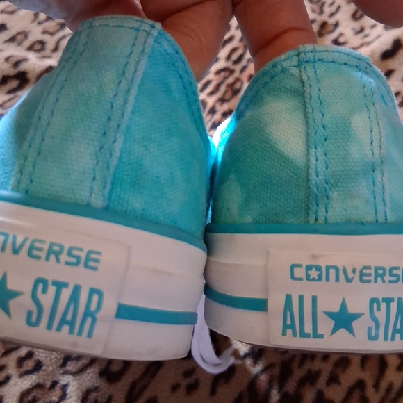 Converse Blue and White Chuck Taylor Sneakers - Picture 5 of 8